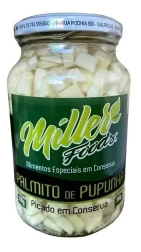 Palmito Miller Foods Pupunha Picado 300g
