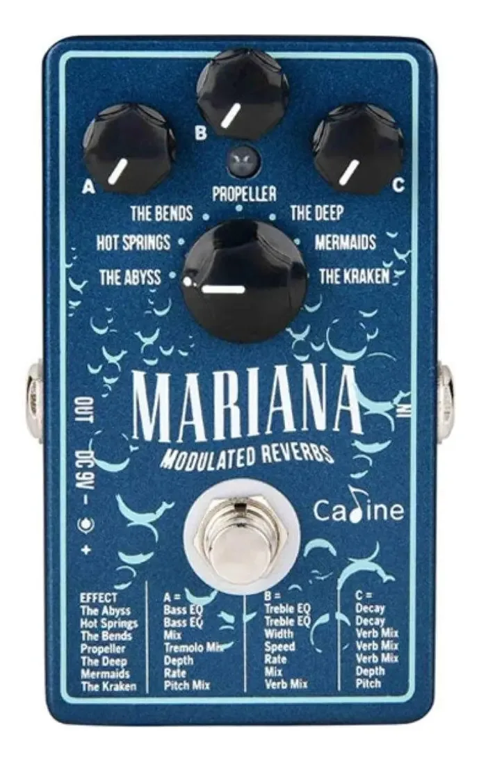 Pedal Guitarra Caline Mariana Modulated Reverb