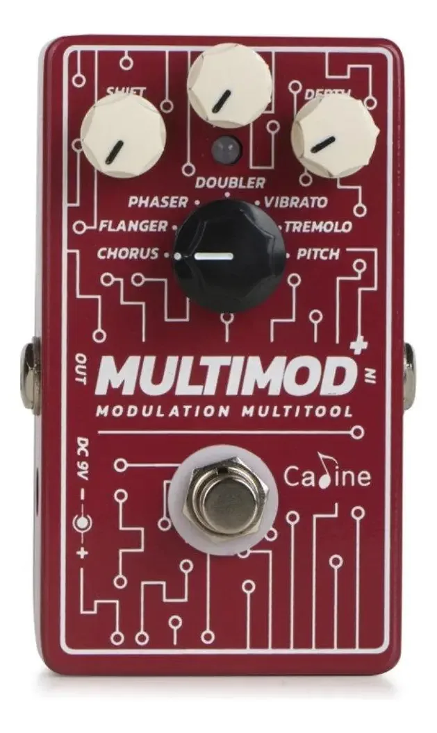 Pedal Guitarra Caline Multimod CP-506 7 Efeitos Modulação