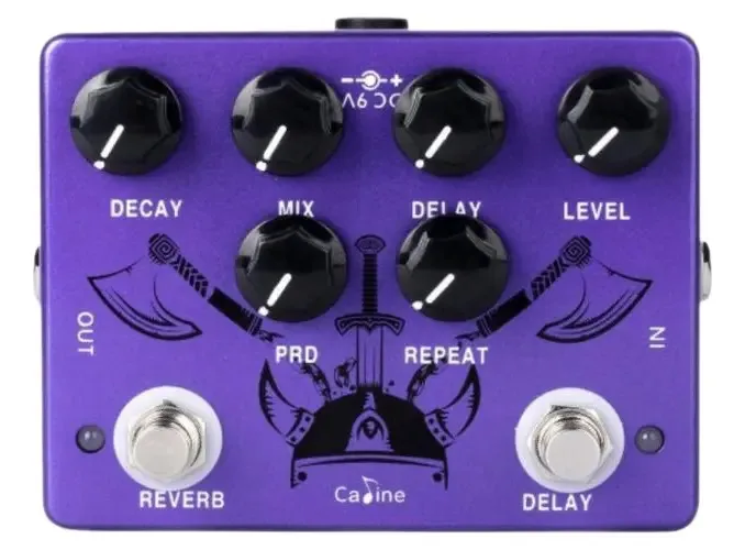 Pedal Guitarra Delay Reverb Caline- Ragnarok