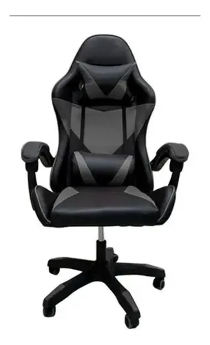 Cadeira Escritório Gamer Barata Ergonômica Reclinável Cinza
