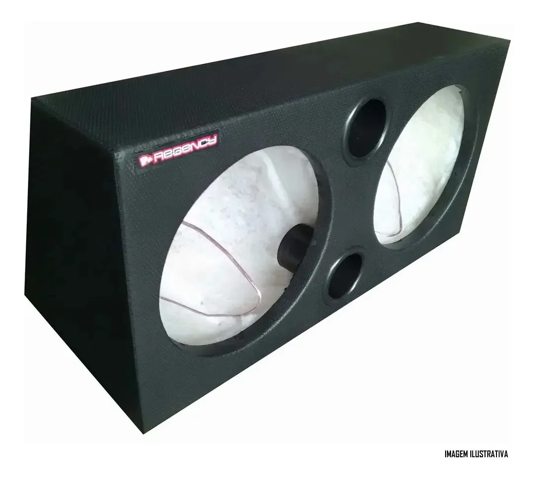 Caixa 2 Subwoofer 12 Polegadas Dutada 54 Litros Regency