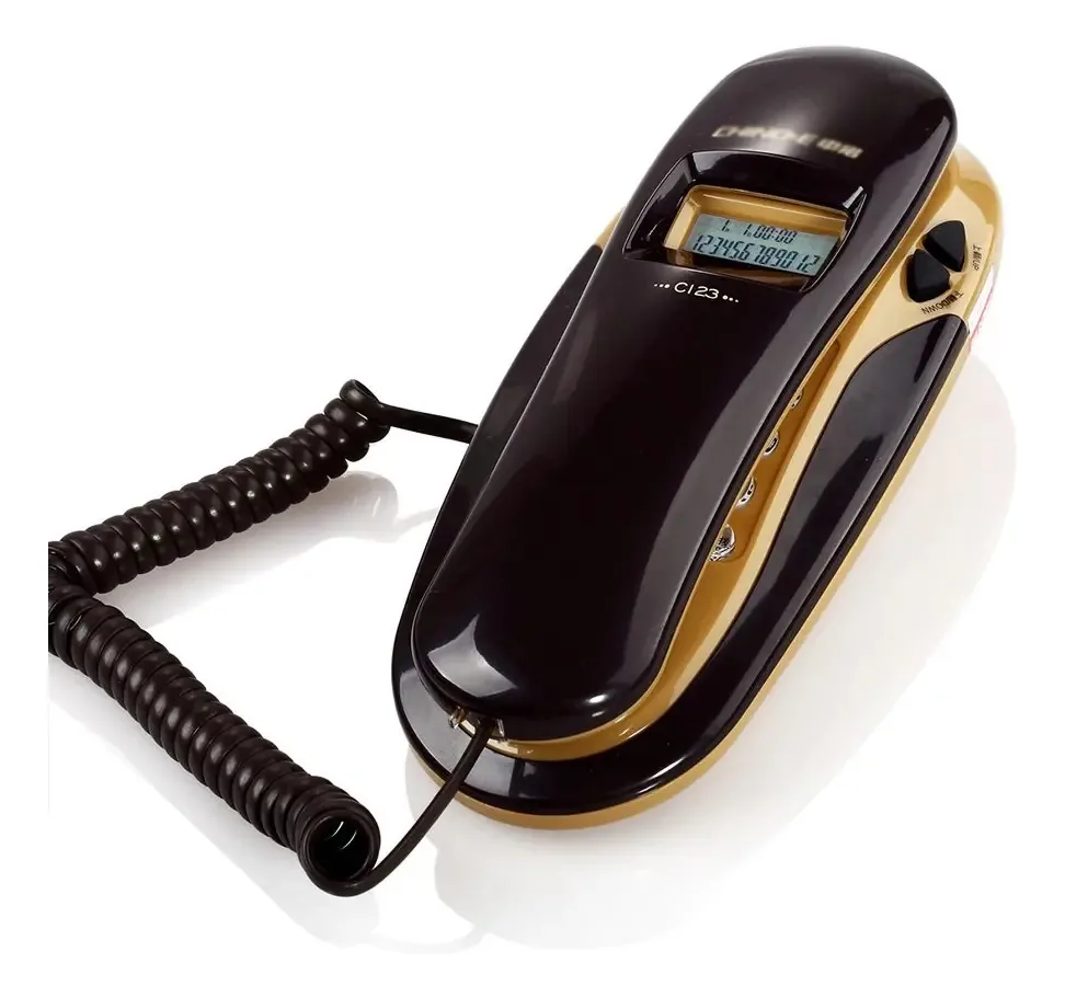 Telefone/extensão pequena montada na parede/ID de chamada fixa fixa/206 * 89 * 65 mm (cor: C)