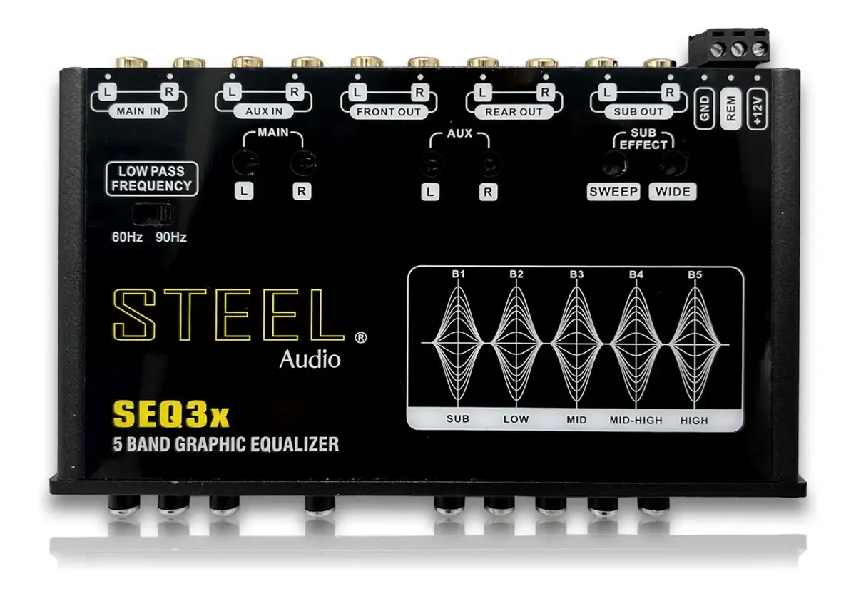 Equalizador com driver de linha Seq3x Epicentro Steel de 5 bandas