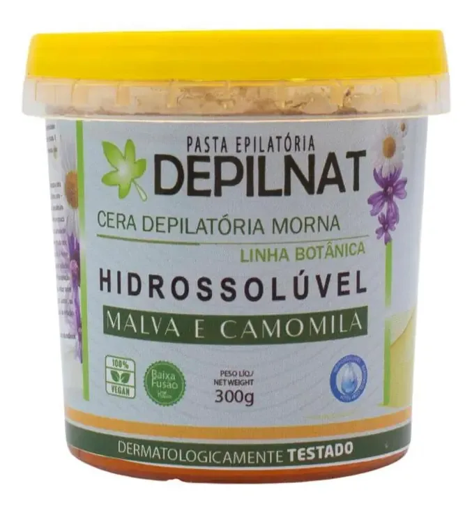 Cera Hidrossolúvel Malva E Camomila Depilnat - 300g