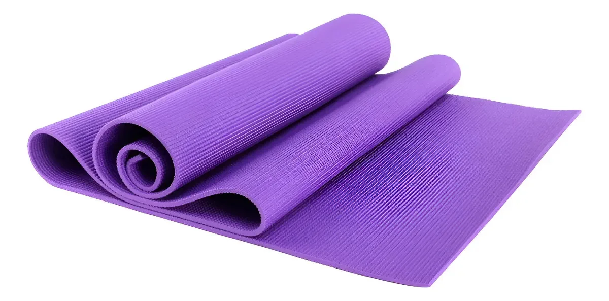 Tapete de ioga Tapete de Pilates de ginástica 61x173cm Tapete de ioga de ginástica de cor violeta