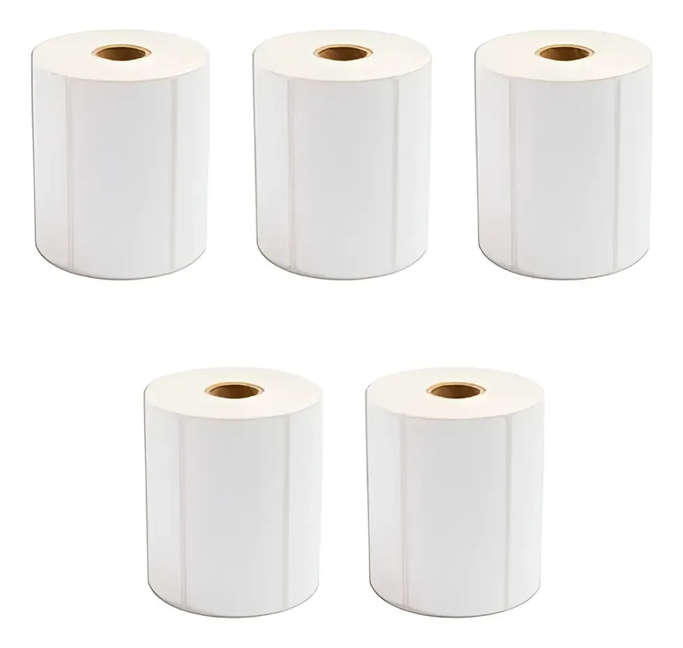 Pacote X5: etiquetas térmicas autoadesivas de 60 x 40 mm para impressoras térmicas, logística de envio ideal, lojas de comércio eletrônico