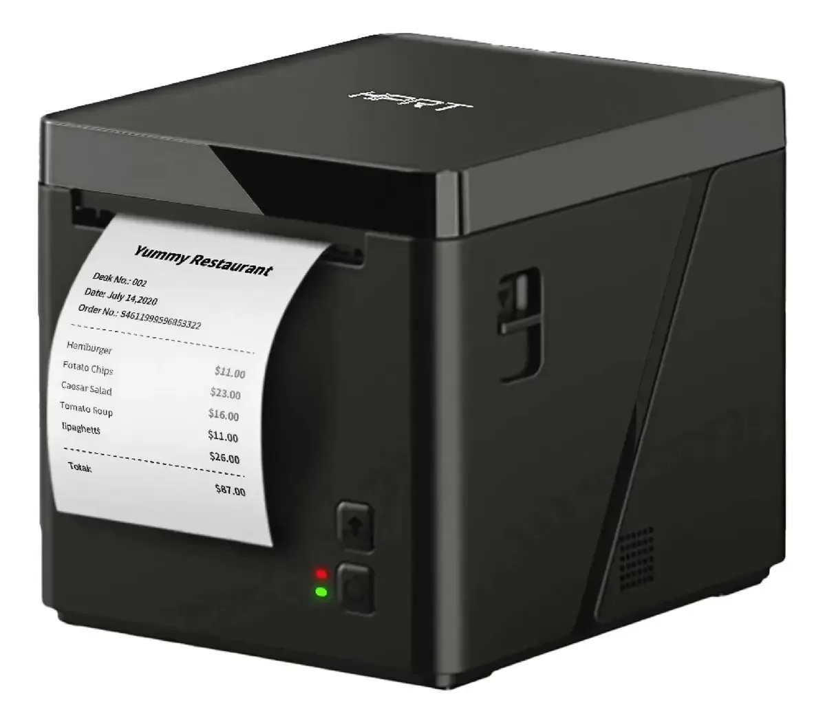 Controlador Ethernet serial USB Hprt TP80nh 80mm Impressora térmica Ticker para empresas e sistemas POS com corte automático