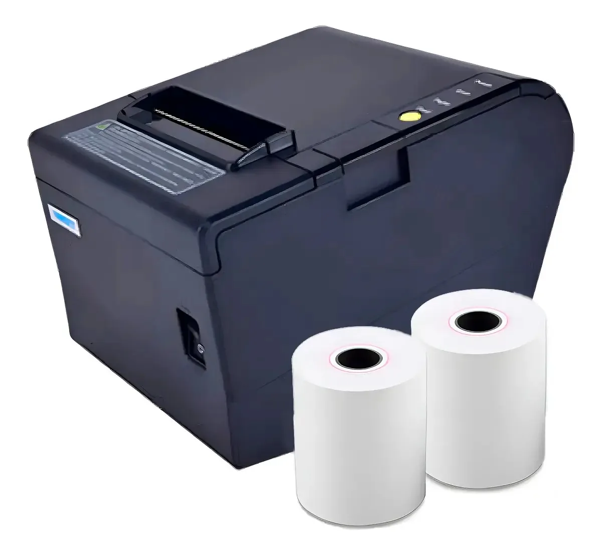 Comandera TP806l 80 mm, imposto e não fiscal, aprovado por impostos, recibos, quiosque, bilhete de gastronomia, gaveta de dinheiro serial USB Ethernet com 2 rolos de papel térmico contínuo