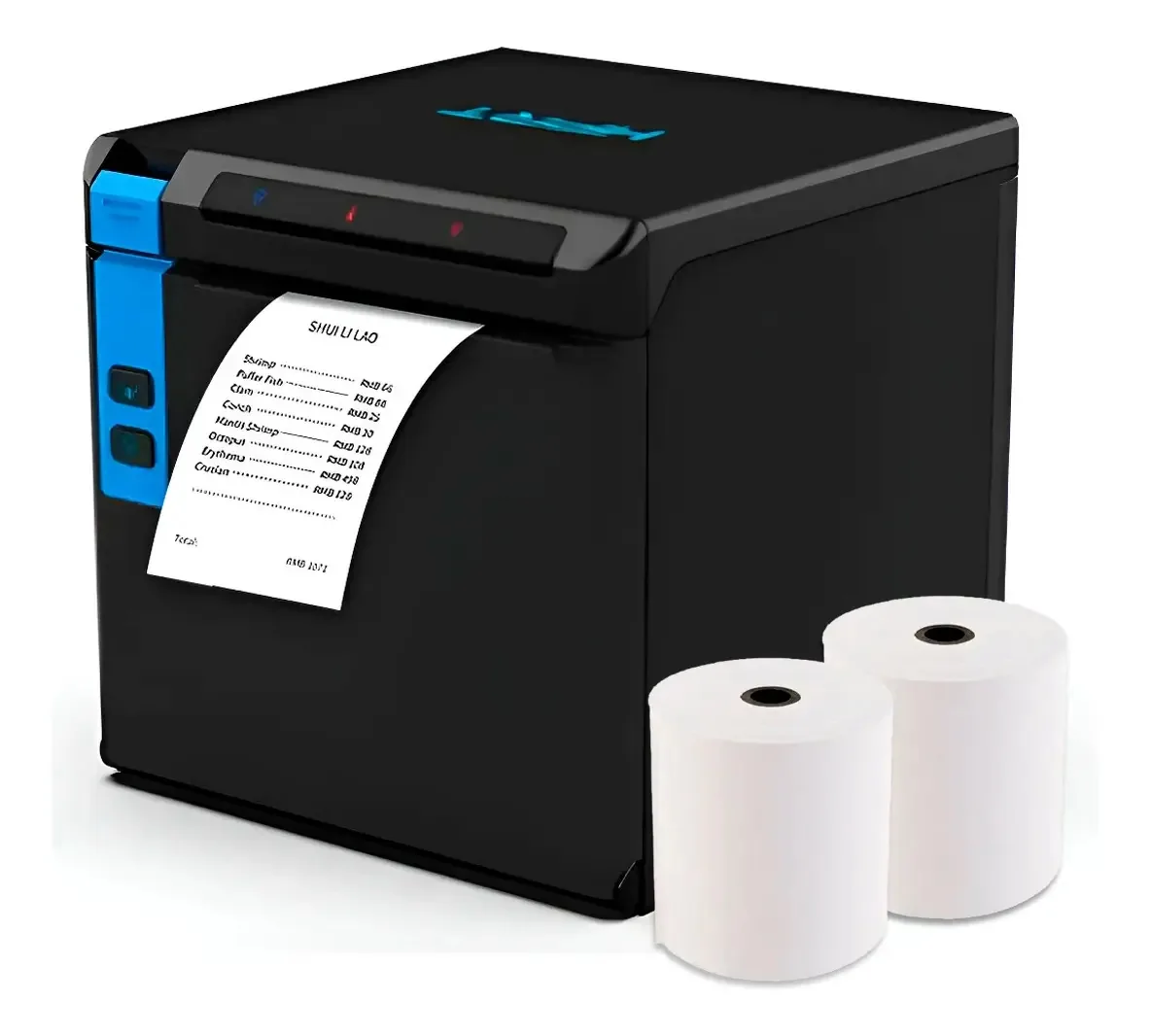 Impressora térmica Hprt Tp808 80mm WiFi/USB/Serial para restaurantes de varejo com corte automático com 2 rolos de papel térmico