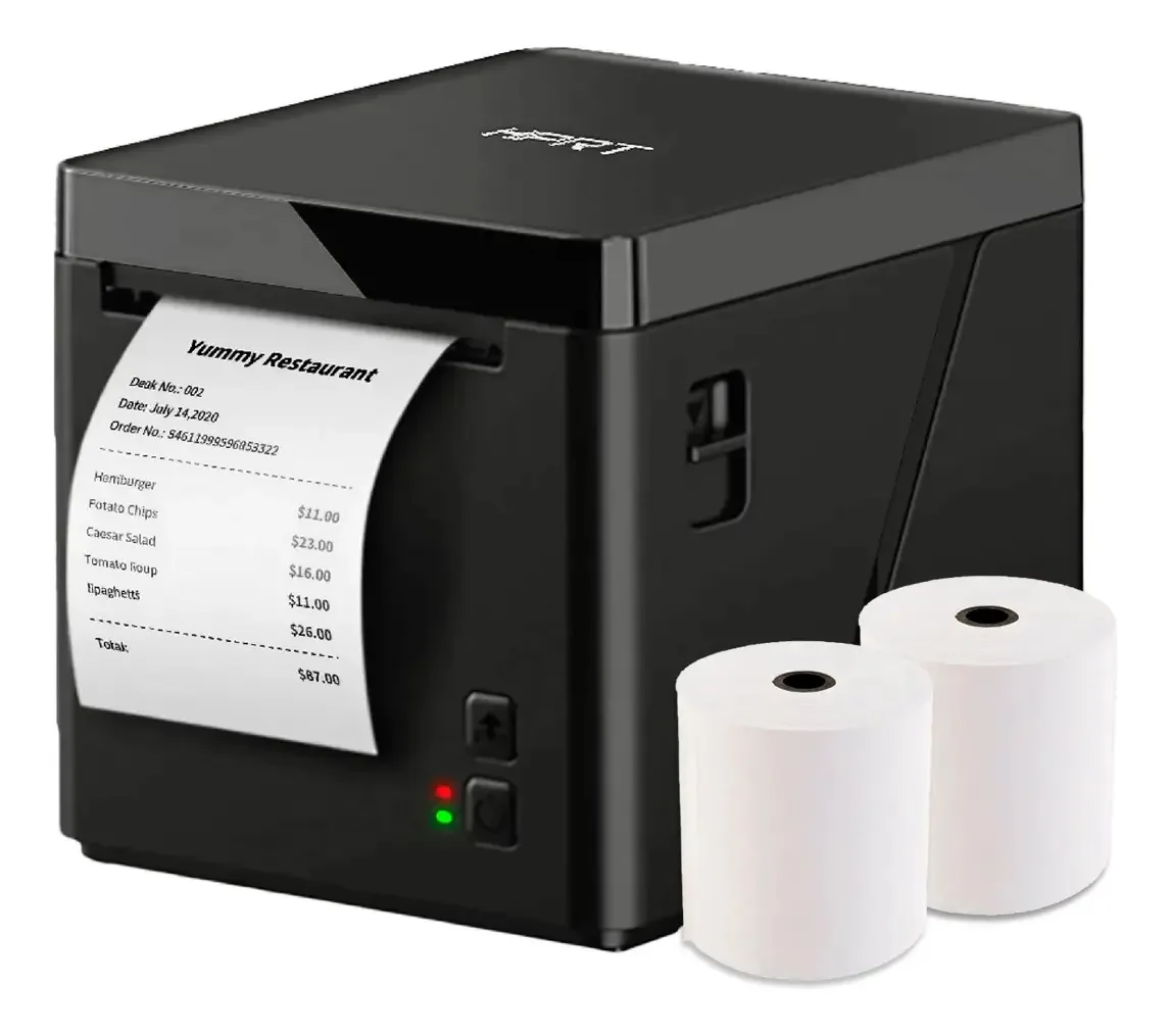 Controlador Ethernet serial USB Hprt TP80nh 80mm Impressora térmica Ticker para empresas e sistemas POS com corte automático com 2 rolos