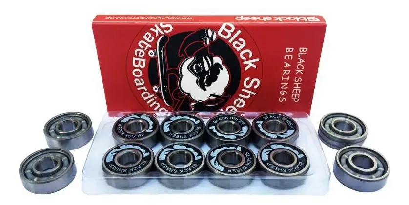 Rolamento Black Sheep Abec7 Vermelho 8 Unidades