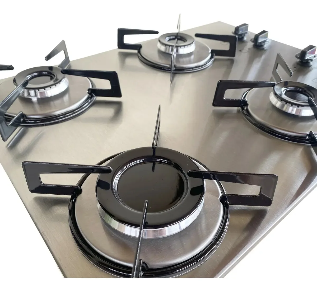 Fogão Cooktop 4 Bocas Inox Escovado