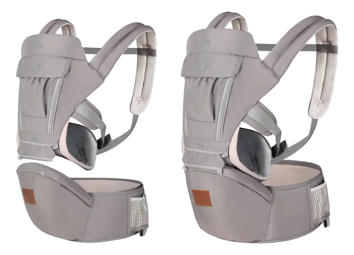 Canguru Para Bebês Maternity Land Canguru Ergonômico Cor Cinza