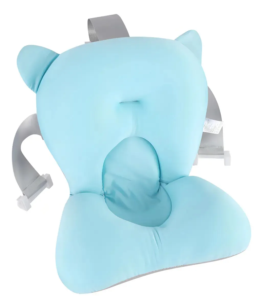 Almofada De Banho Para Bebês Maternity Anatômica E Flutuante Cor Azul
