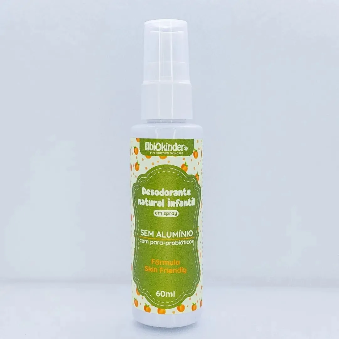 Desodorante Em Spray 60ml Biokinder Fragrância Pêssego
