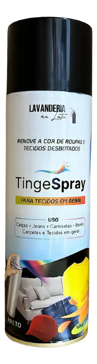 LavanderiaNaLata tinta de tecidos roupas estofados carpetes tingespray 160ml