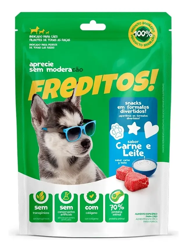 Snack Freditos 50g Carne/leite
