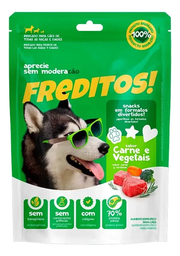 Snack Freditos 50g Carne/vegetais