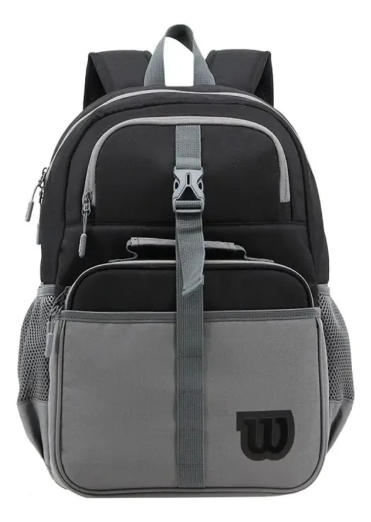 Conjunto Mochila Wilson + Lancheira Cinza 65nu002