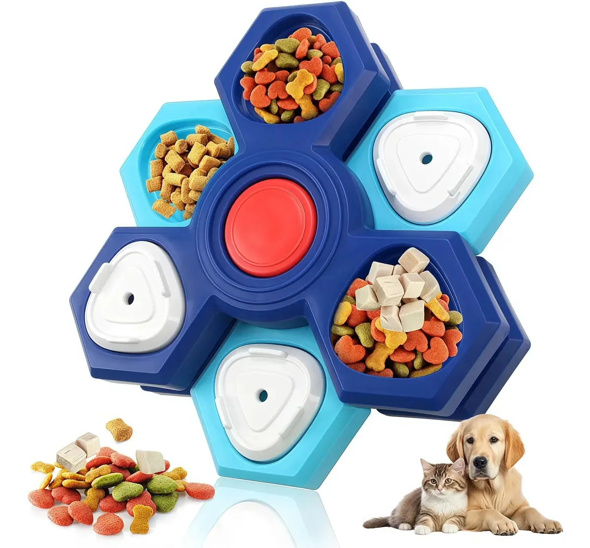 Brinquedo interativo para alimentadores de cães e gatos