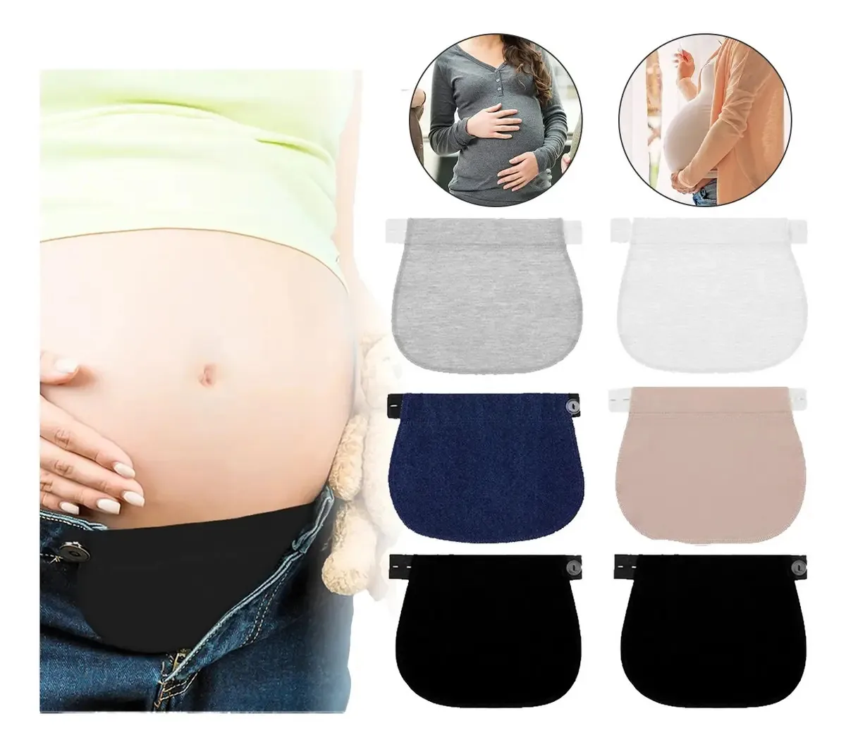 Conjunto de 6 extensores, calças, pulseiras, gravidez e maternidade