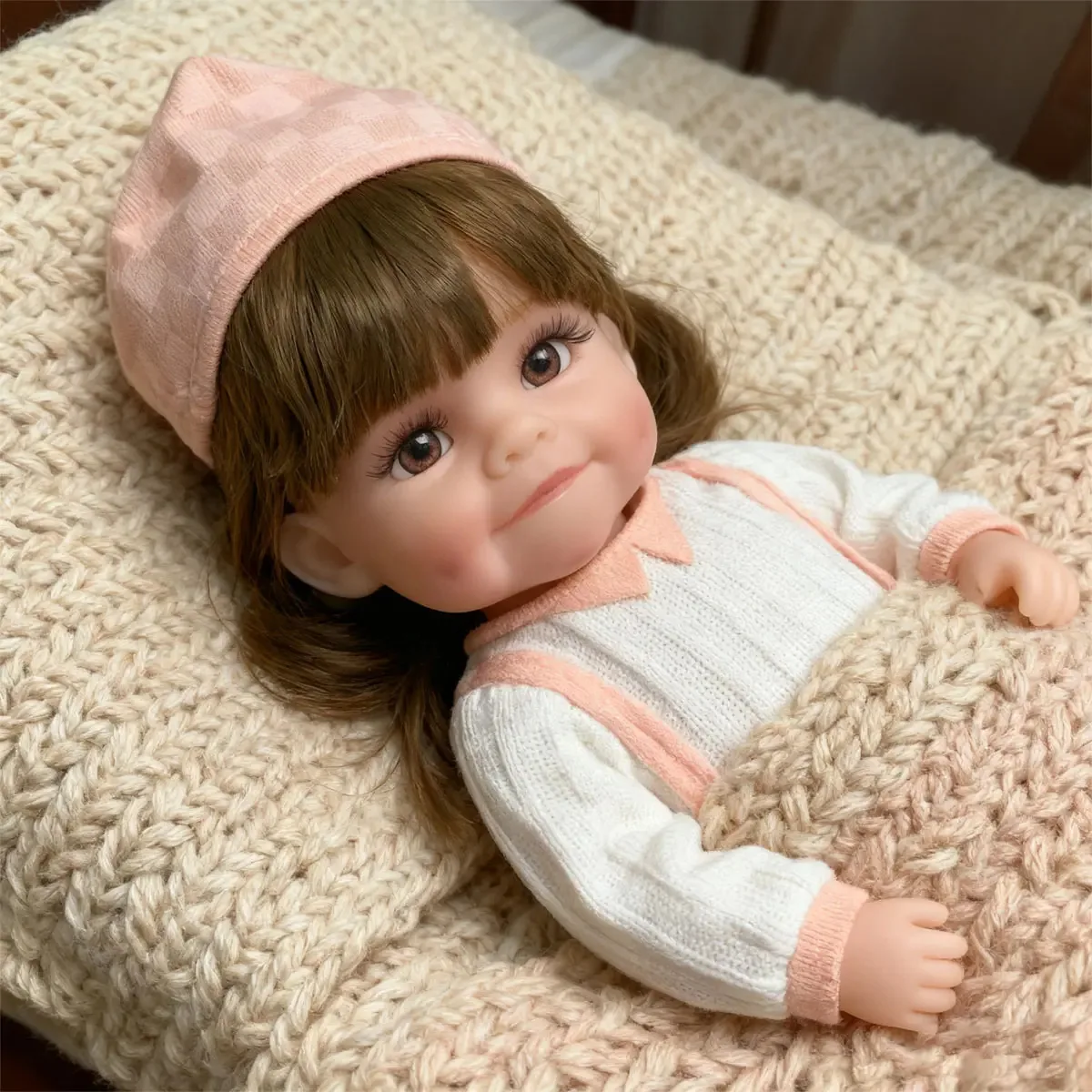 Bonecas de silicone realistas Reborn Baby Reborn de 28 cm para meninas