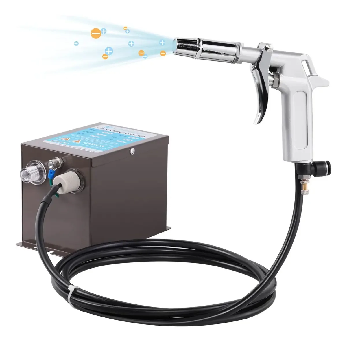 Pistola de ar ionizante Yuchengtech Pistola antiestática Pistola de ar antiestática Eliminador estático com gerador de alta tensão de 110v
