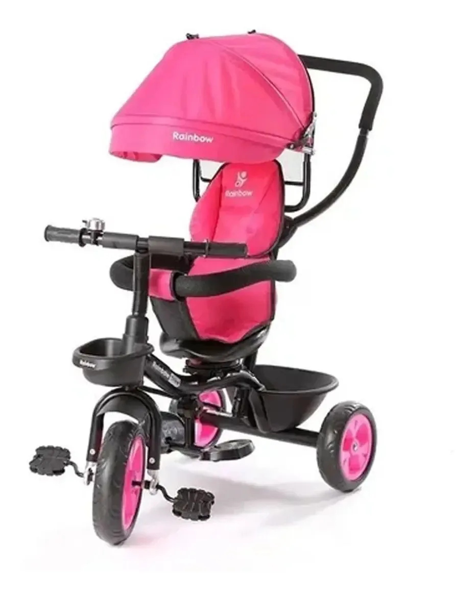 Triciclo multifuncional Rainbow Safir rosa