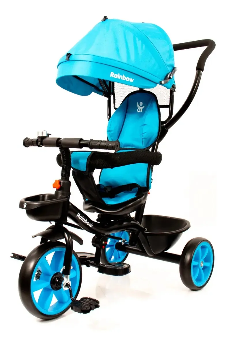 Triciclo multifuncional azul Rainbow Safir