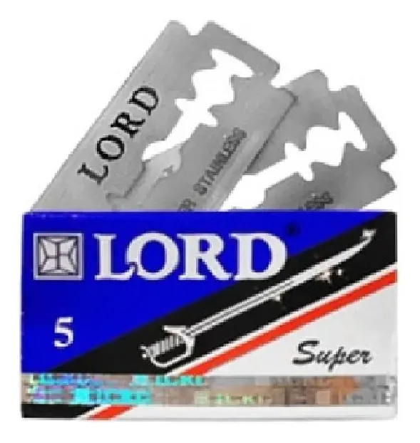 Kit 2 Caixinhas Com 5 Lâminas Cada Barbear Lord Super Inox