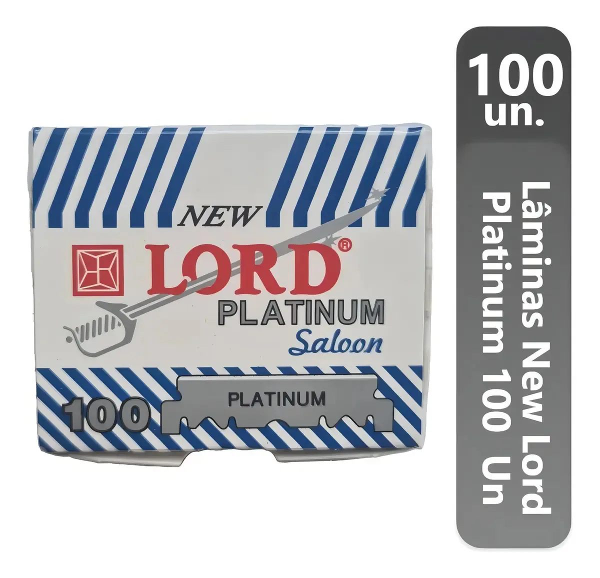 Lâminas De Barbear Lord Platinum 100 Un
