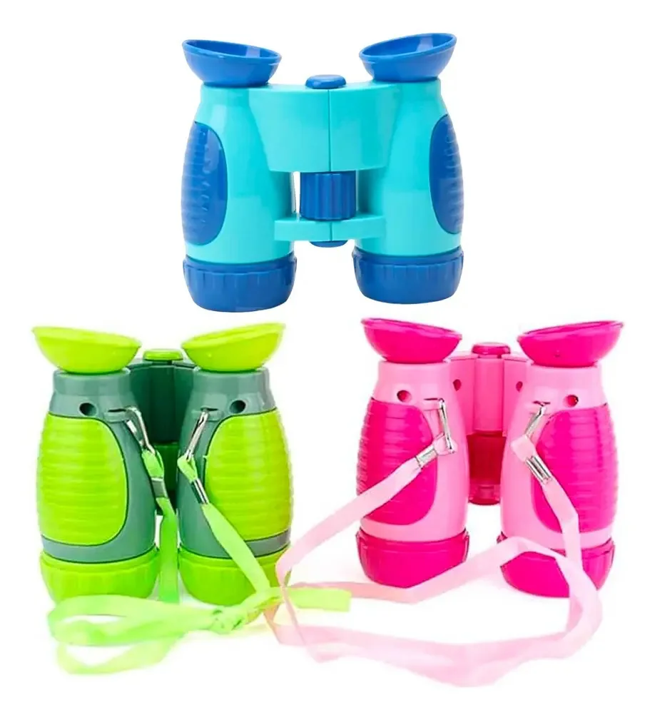 Brinquedo infantil, binóculos, alça telescópica, 11 cm, 12 unidades, cor aleatória