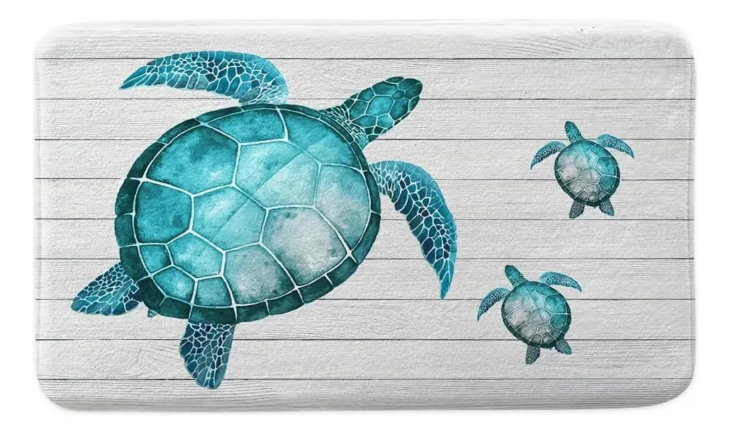 Tapetes de banho Sea Turtle para banheiro, tapetes