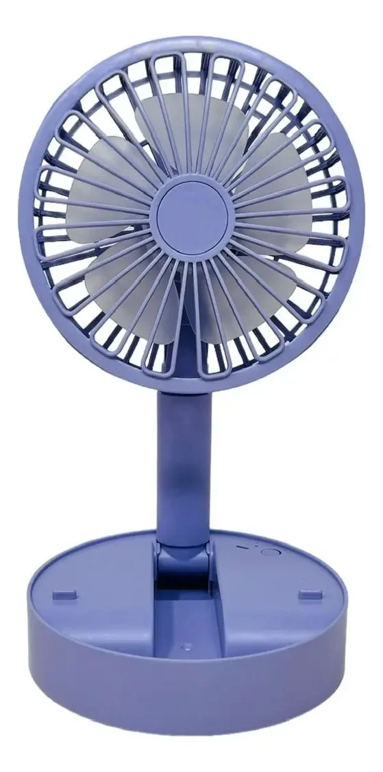 Mini ventilador portátil genérico - cor roxa