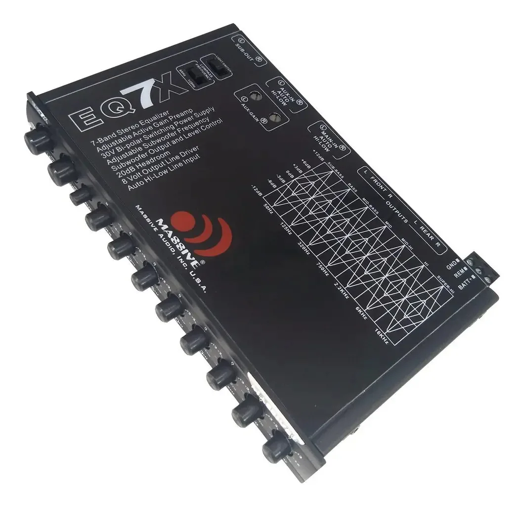 Massive Audio Eq-7x Equalizador 7 Bandas.