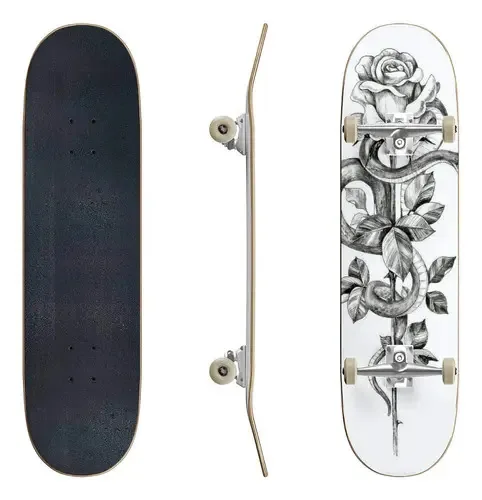 Skates Eftowel Snake com botão de rosa em uma haste A. Cor Color4