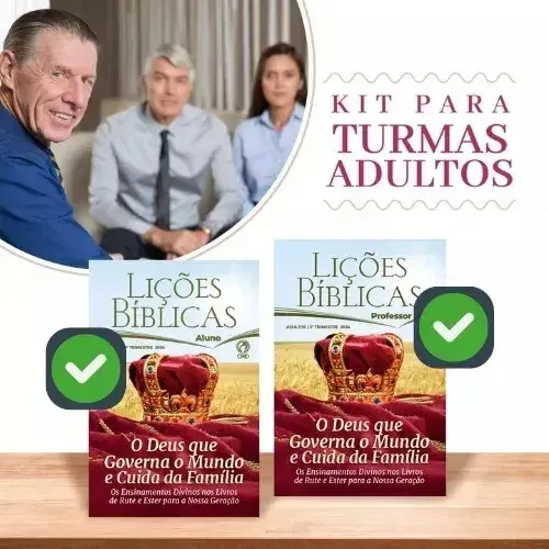 Kit Ebd Revistas Adulto 26 Alunos +11 Prof + 3 Livro - Cpad