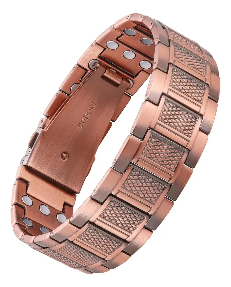 Pulseira De Cobre Puro Aradoo Para Homens, Joias E Presentes Cor B-c101