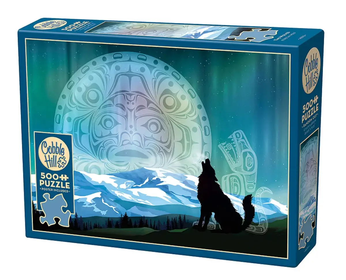 Puzzle Art Inuit Mountain Wolf 500 Pz Cobble Hill | Arte e natureza