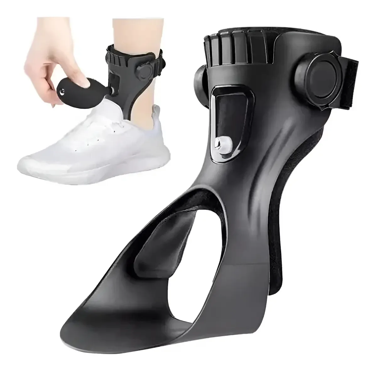 Órtese De Pé Varo Para Hemiplegia E Reabilitação Cor Pé Direito Tamanho S 19-22cm