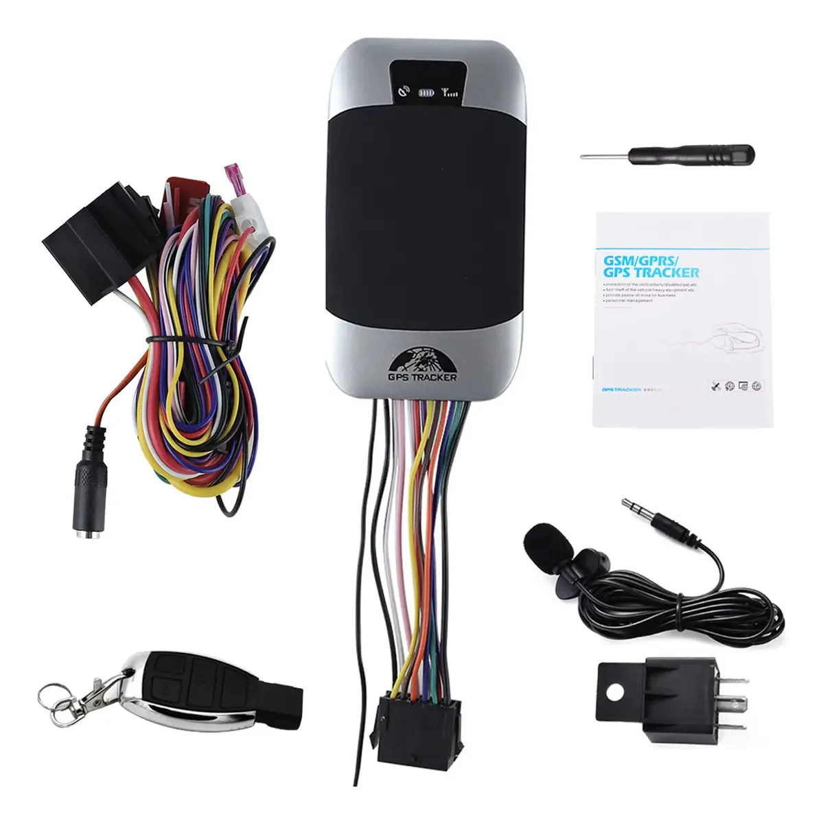 Localizador GPS com função de alarme, equipamento GPS com posicionamento em tempo real, navegadores GPS para carros e motocicletas