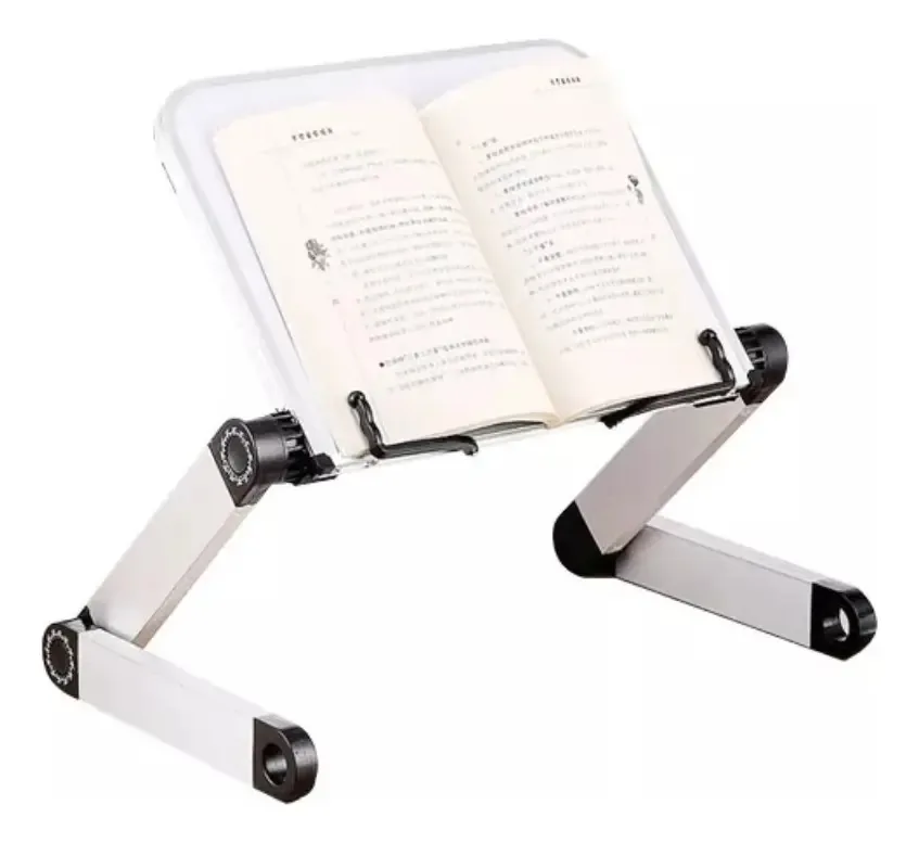 Suporte De Alumínio Para Leitura / Notebook / Livros /tablet Cor Branco