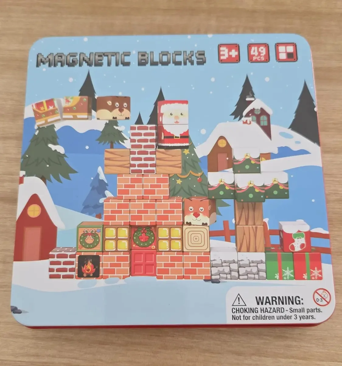 Brinquedos magnéticos de blocos de construção 49 peças Dyvan 49
