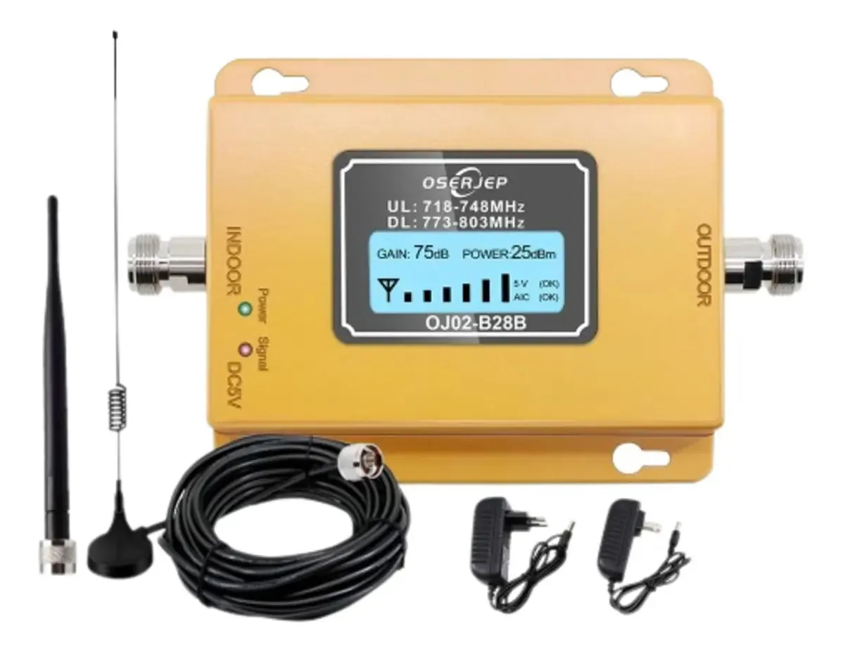 Repetidor Amplificador Aumentar Sinal 700mhz Completo
