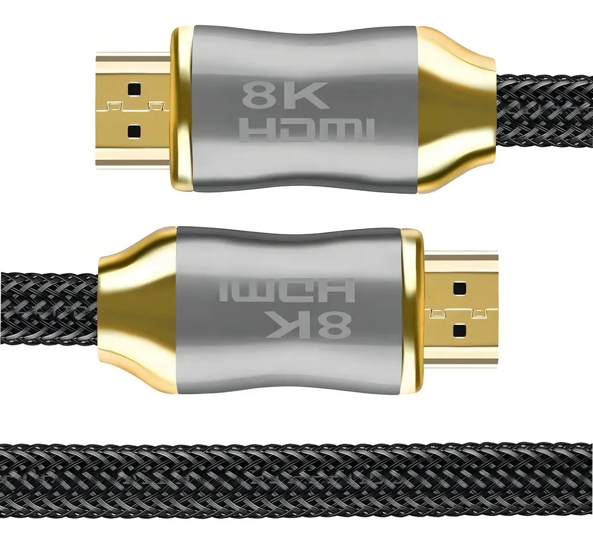 Cabo HDMI 2.1 8k 48gbps, cabo HDMI certificado de alumínio de alta velocidade, 4k @240hz 120hz 8k @60hz, Hdcp 2.2 e 2.3, Earc Hdr 10 Dolby compatível com Blu-ray/TV/monitor 3m