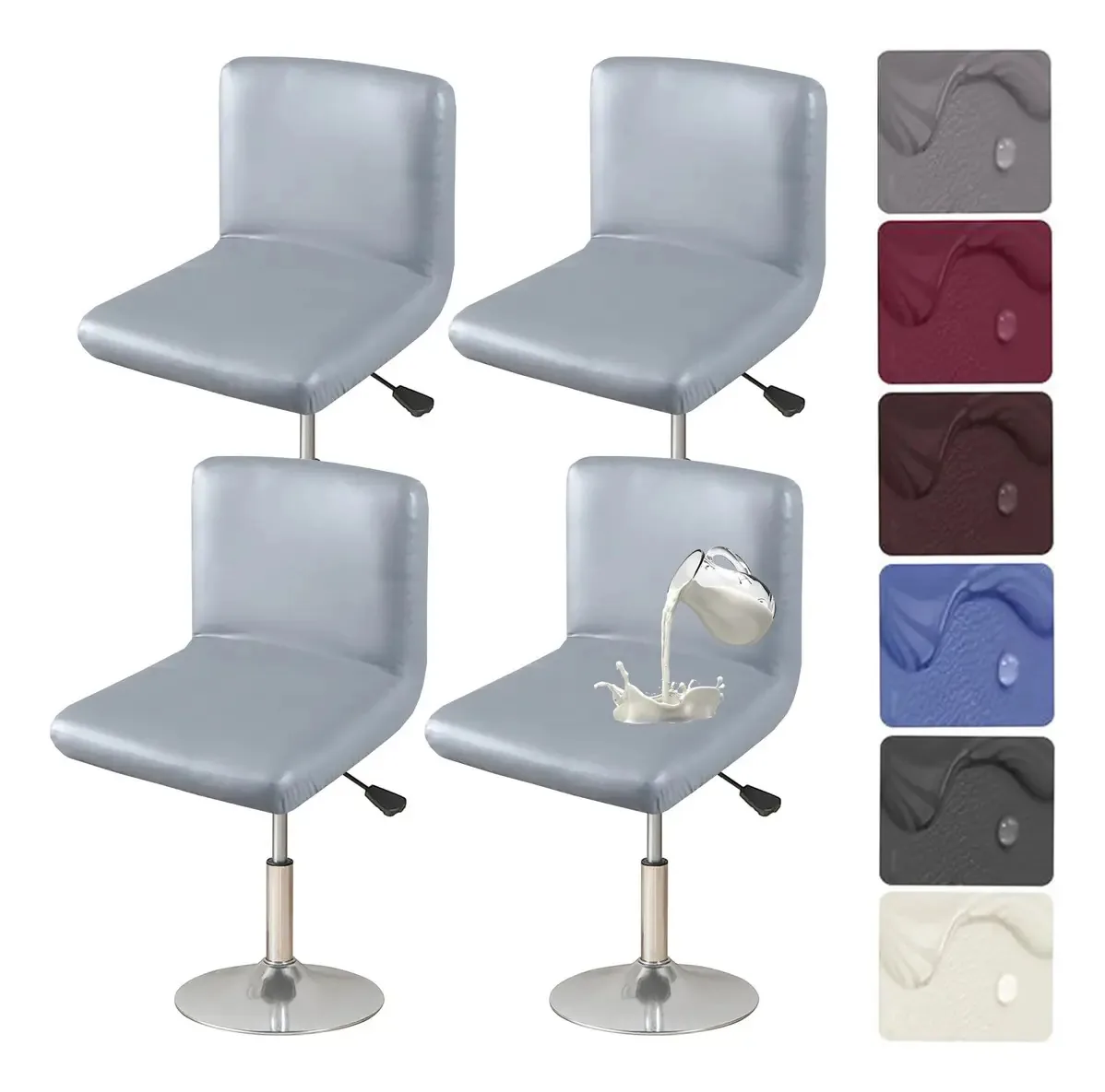 Capas para cadeiras de bar Hfcnmy, pacote com 4, elásticas, I