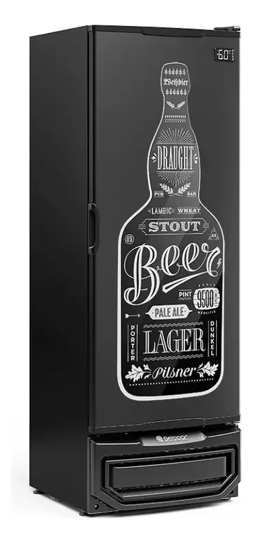 Cervejeira Grba-400 Pr Porta Cega Adesivada Frost Free Capac