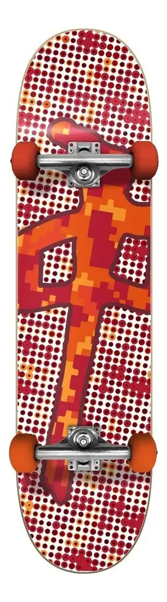 Skate Completo Fire Digi 7,25 Red Dragon