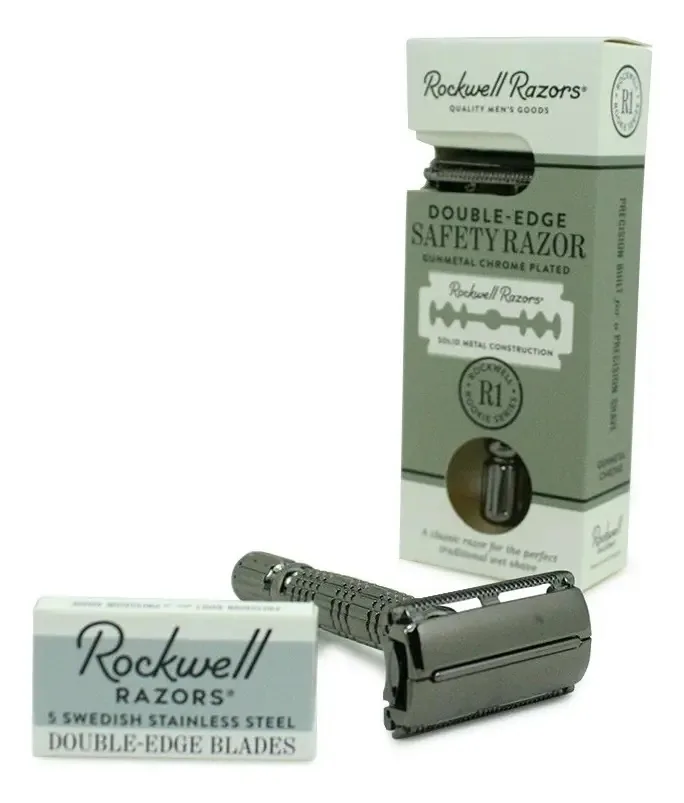 Ancinho de barbear Rockwell Razors R1 Gunmetal Butterfly Type